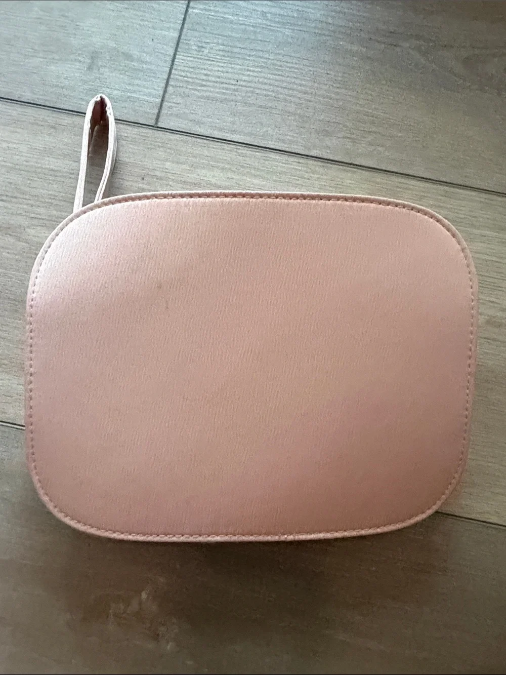 Giorgio Armani Peach Wristlet Cosmetic Pouch